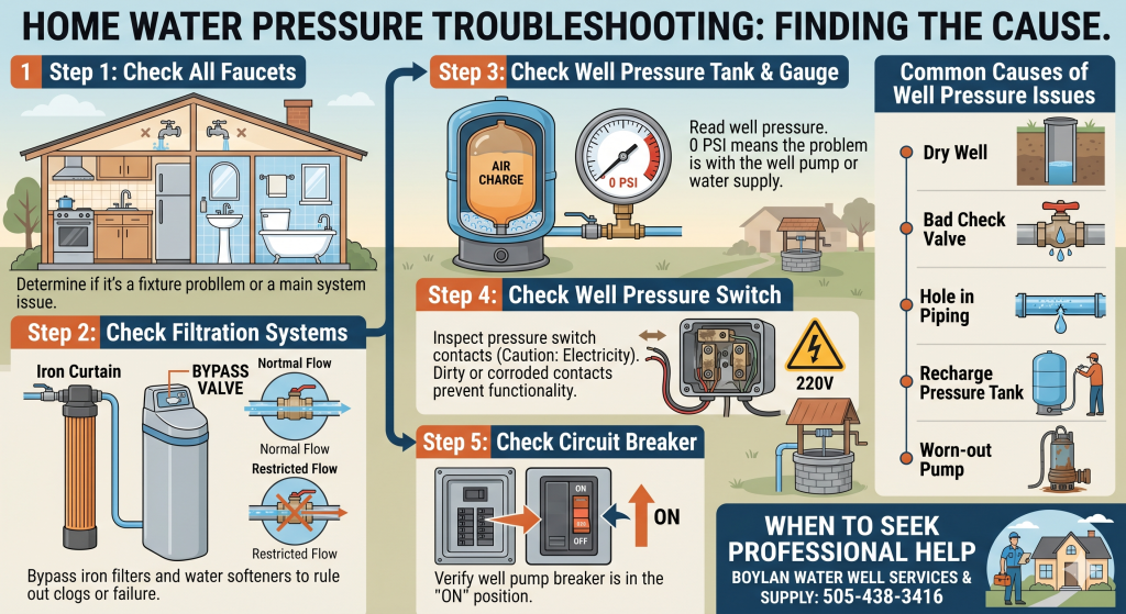 What Should I Do If I Do Not Have Water Pressure by Boylan Water Well Service & Supply